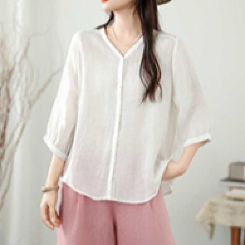 Shop Ladies Up To 88 Body CoVer Daily V Neck 3 4 sleeVe Blouse Won Wbl Wfpc51y