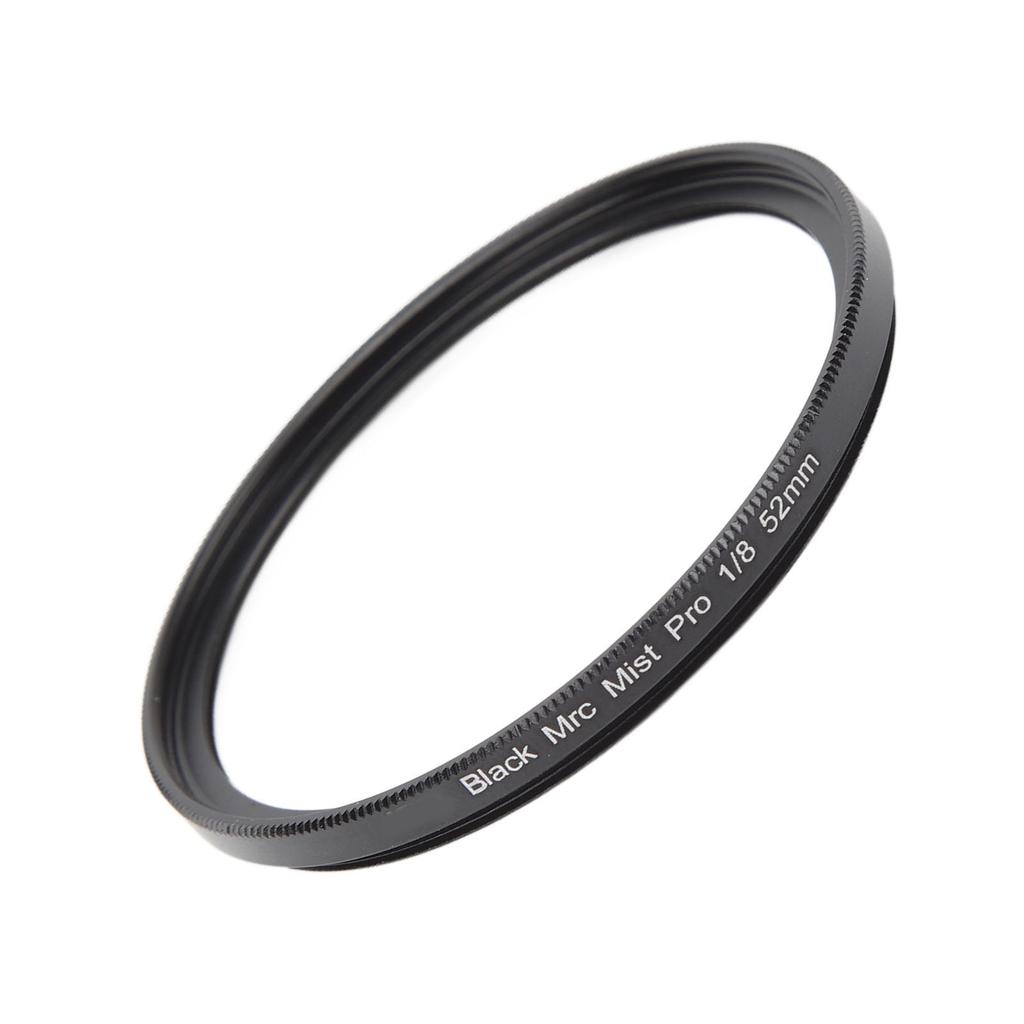 Camera Black Mist Filter 1 8 Black Soft Light Filter Portrait Soft Focus Filter for Video Vlog Portrait Photography 52MM
