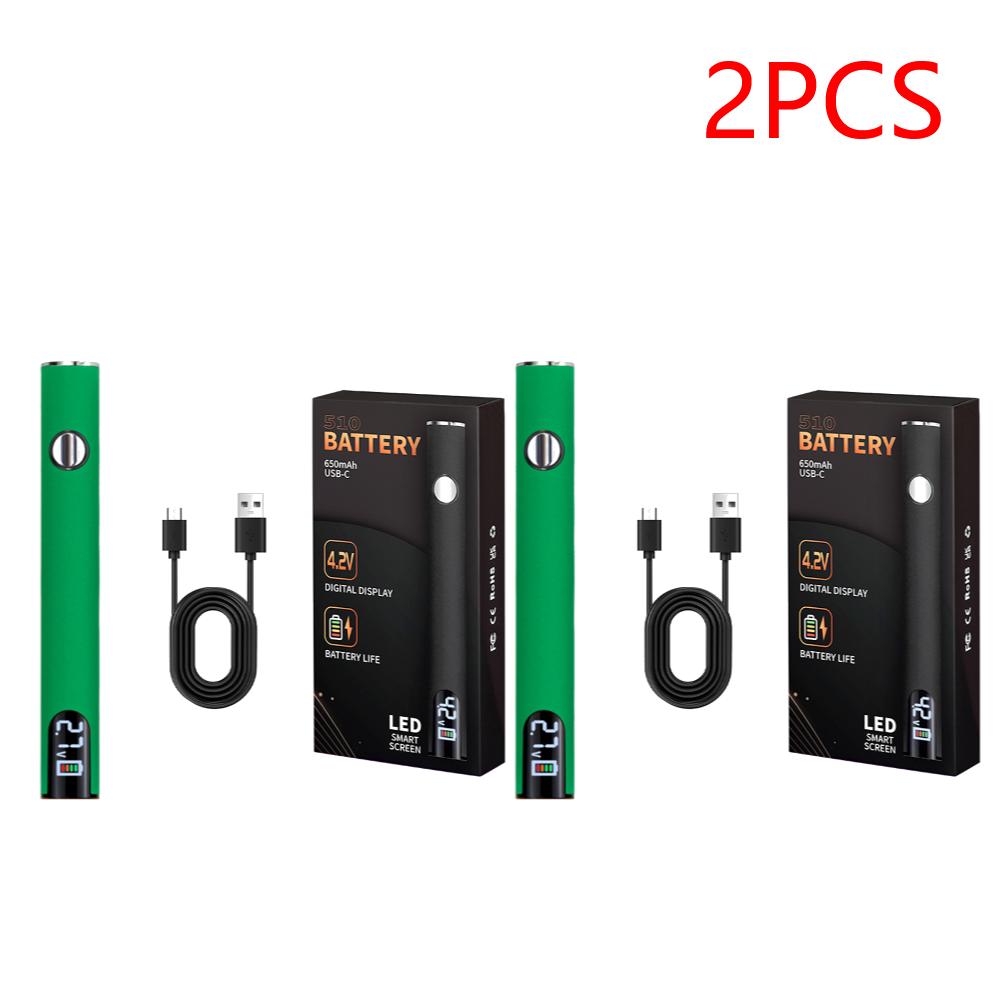 2PCS 510 Thread Battery Cart Pen Adjustable Voltage Electric Soldering Iron with USB Charger Cable Solder Repair Tools