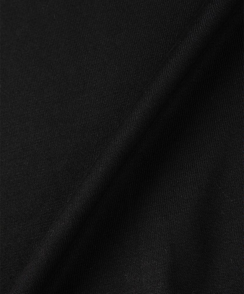 PANICALE Black Viscose Blend Round Knit