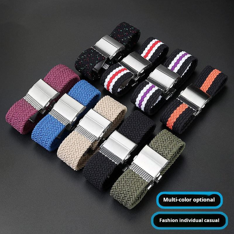 High Quality Elastic Nylon Watchband For Casio G-SHOCK GA-2100 2110 GM-2100 Series Modified Nylon Canvas Watch Strap Accessories