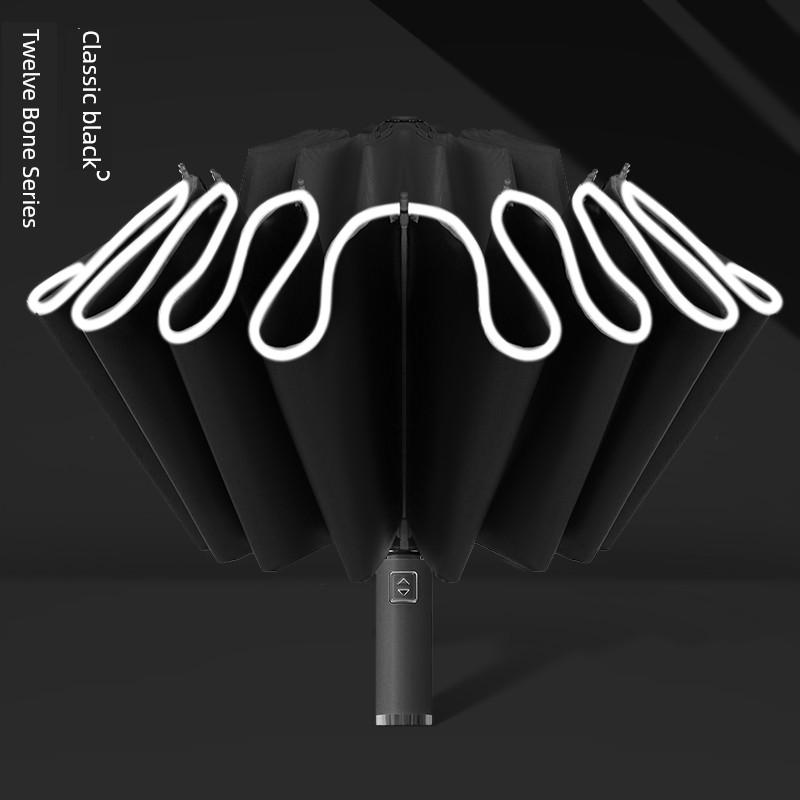 Fully Automatic 32-Bone Folding Umbrella for Women, Dual-Use for Sun and Rain, Large Size Sun Umbrella for Students and Men, Sun Protection and