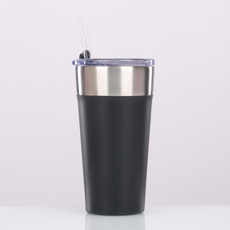 Beer Cup 304 Stainless Steel Double-Layer Vacuum Color Spray Outdoor Water Cup, Creative Car Cup