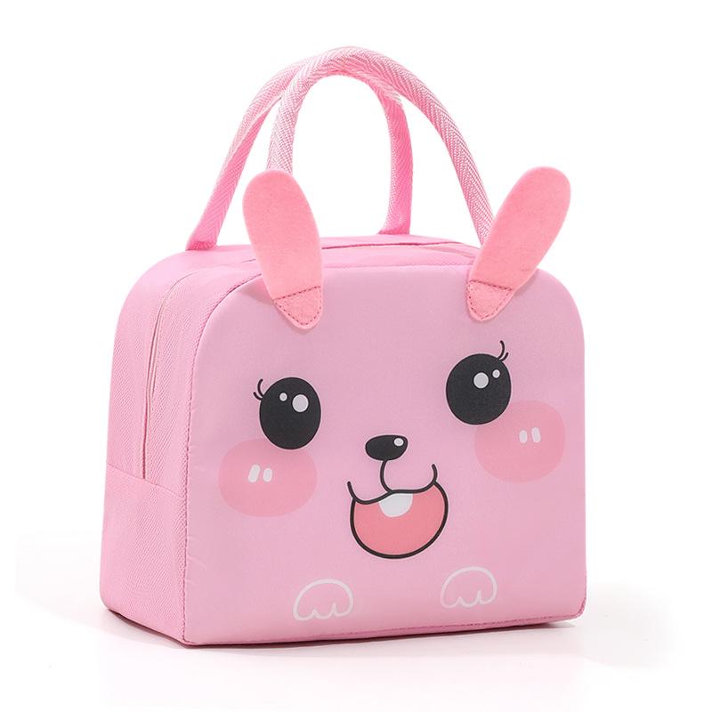 3D Cartoon Thermal Bento Bag - Insulated Lunch Box with Aluminum Foil Lining