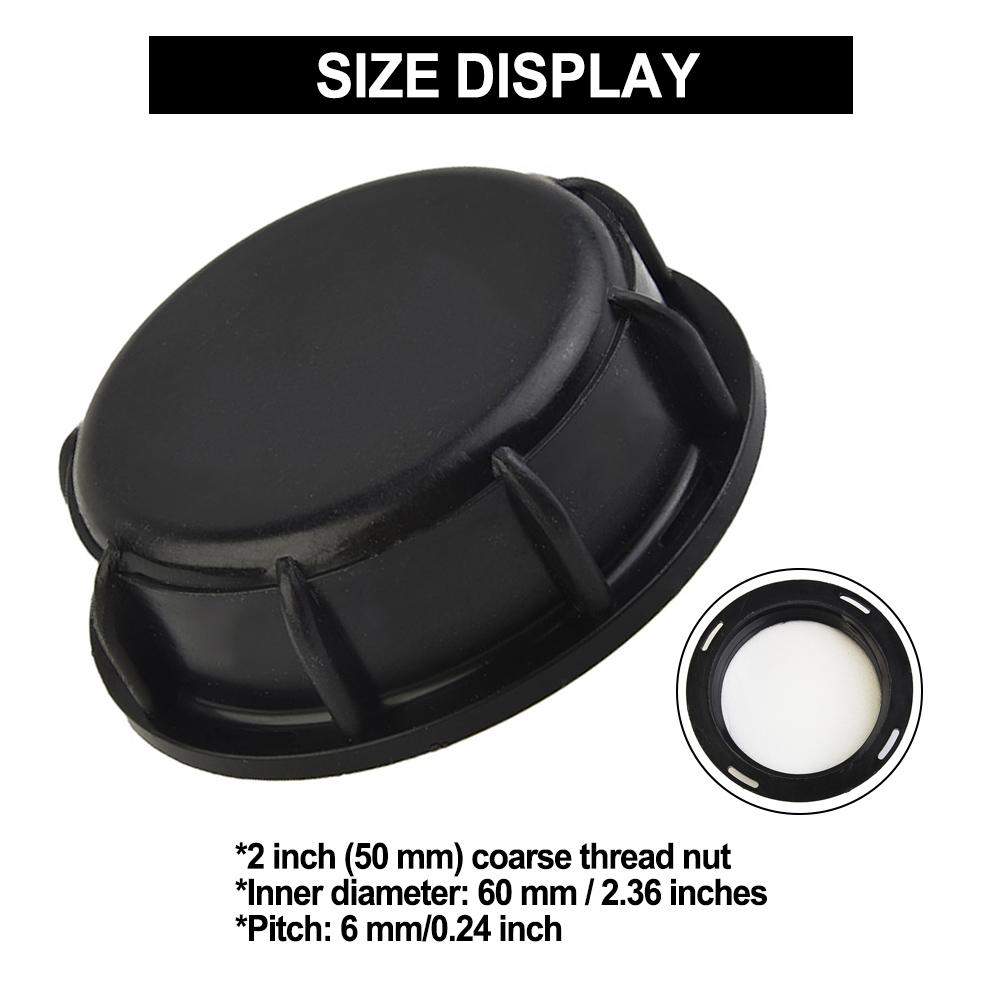 

1pcs 1000L IBC Water Tank Cover Lid Cap Valve Parts Water Liquid Tank Cap Black Polypropylene Garden Irrigation Connection Tools