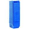 Stackable Storage Boxes 20 pcs Blue Plastic