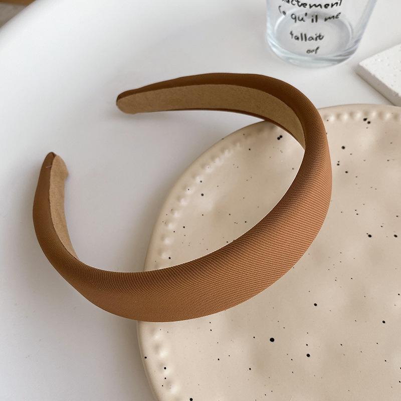 Diademas Minimalistas para Mujer Tela de Sarga Lisa Diademas Nudadas para Dama Niñas Accesorios Casuales para Compras Viajes