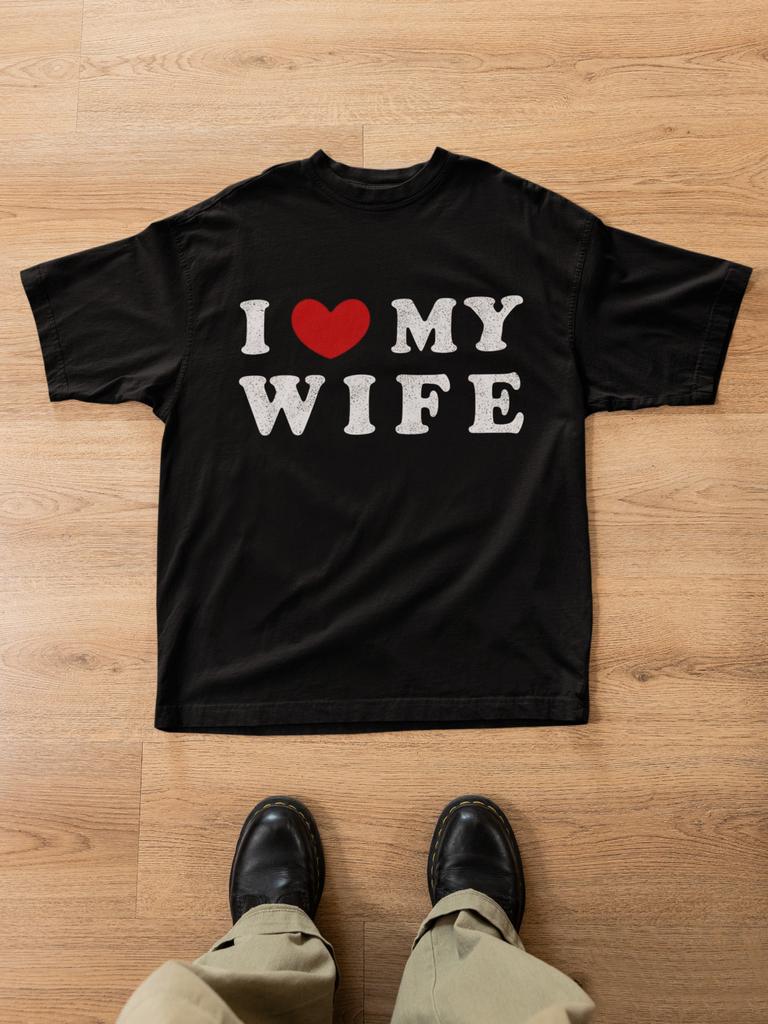 I Love My Wife Shirt Husband Matching Wedding Honeymoon Tee