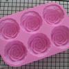 3D Cupcake, Flower Rose, Ice Cream, Chocolate, Soap, Muffin, Cake Silicone Molds with 6 Holes, Bakeware, Baking Cake Pan