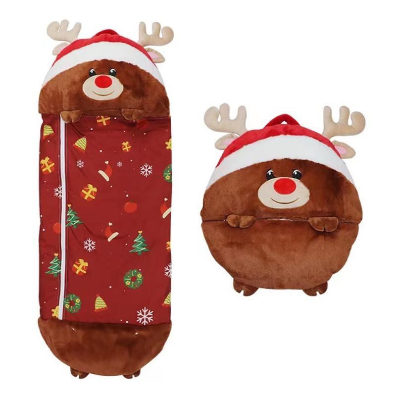 Große Happy Nappers Cartoon Schlafsäcke Superweiches Plüschkissen Tier Schlafsack