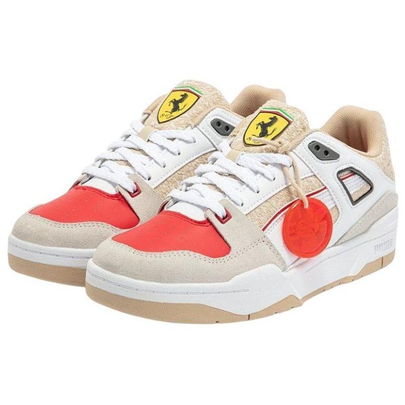 Scarpe da Skate Unisex Ferrari x PUMA Slipstream Rt Low Bianco Rosso 307616-01