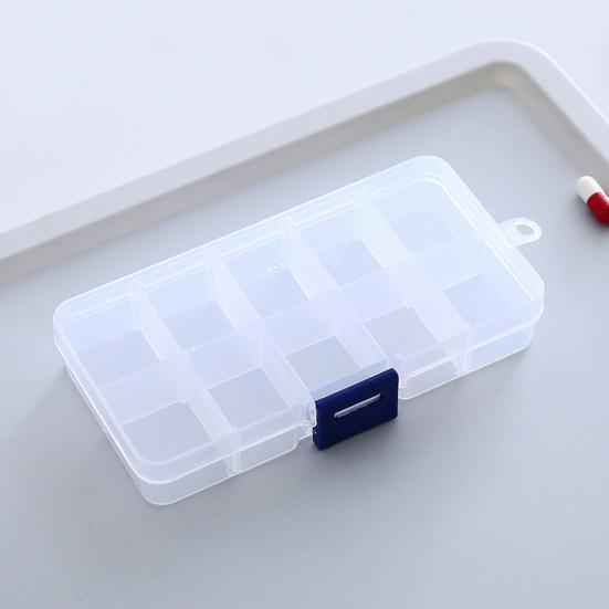 

Yousheng Fishing Tool Storage Box Bait Lure Organizer with 10 Compartments Large Capacity Impact Resistant Transparent Storage Case