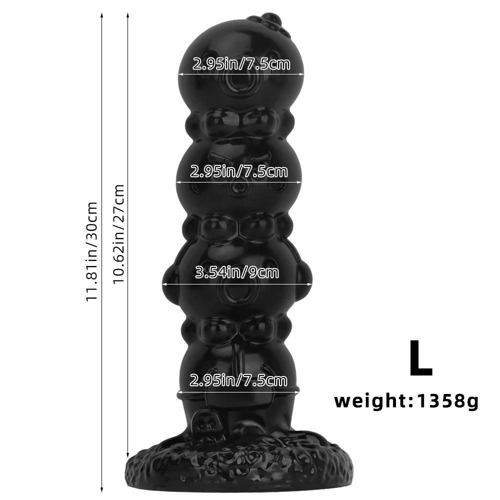 30 * 9 Octopus Pulling Bead Extra Large Anal Stopper for Rear Court Sexual Products Dilator False Dildo Ash Grade Masturbation Anal