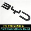 For BYD Shark 6 Pickup Right-Hand Drive Black Warrior Emblem Car Front Emblem Rear Badge Stickers Decoration Accessories