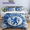 Chelsea F Pattern Bedding,Quilt Set Quilt Cover Pillowcase Home Birthday Gift(1 * Duvet Cover + 2 * Pillowcase, Without Core)