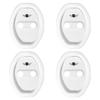4Pcs Car Door Stopper Cover Door Lock Protective Covers For BMW Mini Cooper F54 F55 F56 R56 R60 SONE Roadster Clubman Coupe