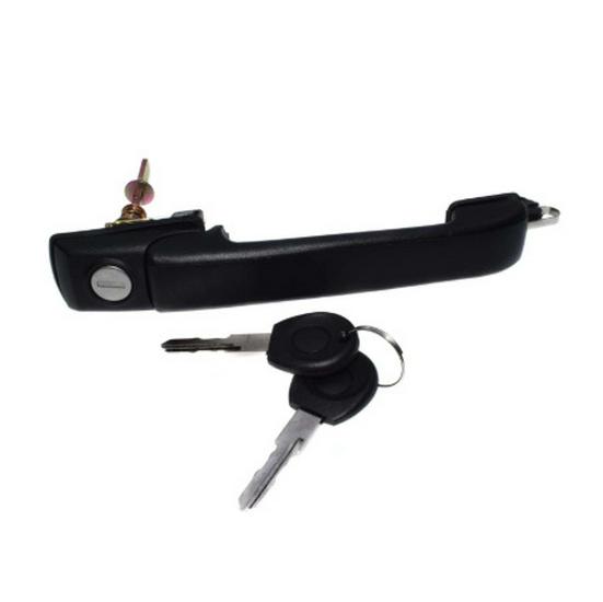 

Volkswagen Golf Front Door Handle, Black with Key 1H0837207 Standard size
