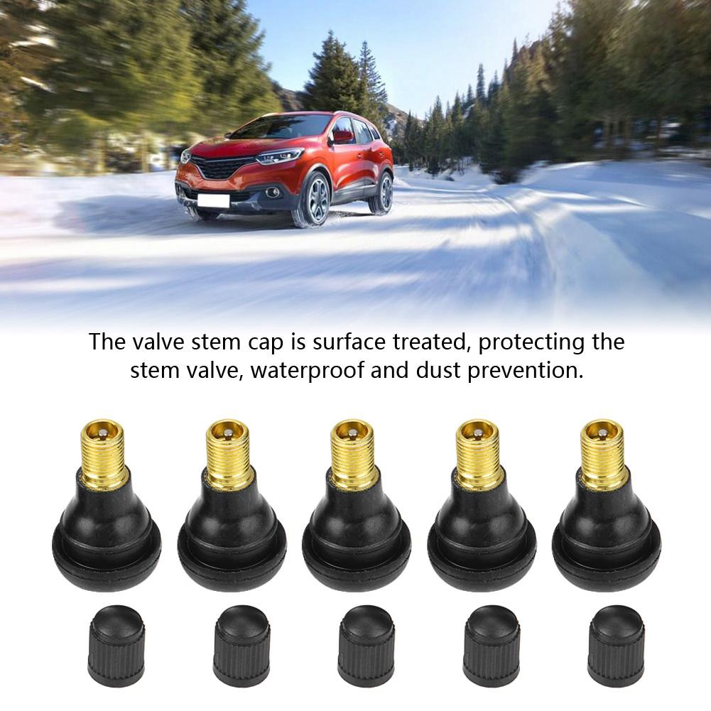 100 Pcs Car Motorcycle   Replacement Snap In Tire Tyre Valve Stem ;TR412: