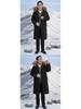 Herren Winter Parka mit Pelz und Fleece-Futter für mittlere und ältere Jahre
