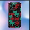Autism Support Puzzle Pattern Phone Case For iPhone 16,15,14,13,12,11 Plus,Pro,Max,XR,XS,X,Plus,SE,Mini Transparent Soft Cover