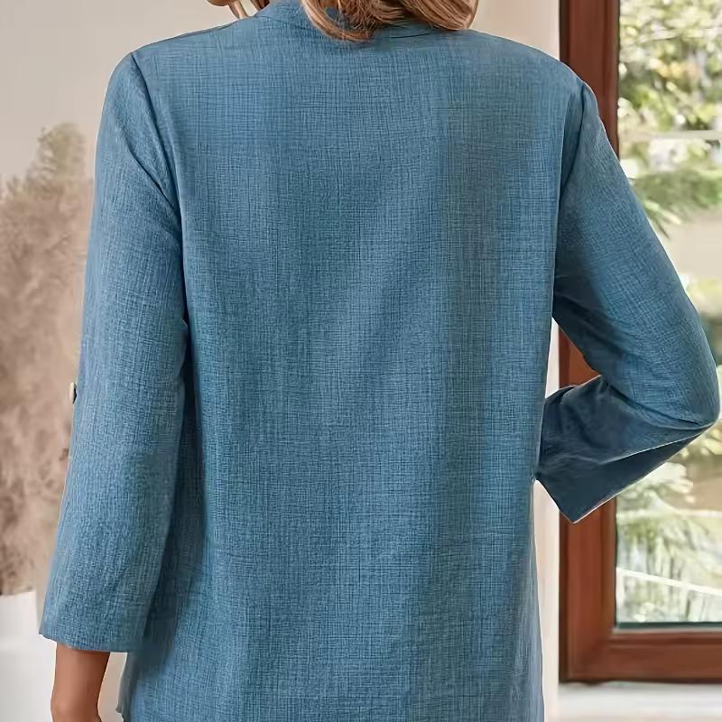 Solid Casual Loose Blouses for Women Spring  Autumn Vintage Women's Oversized Shirts and Blouses Elegant Youth Female Tops