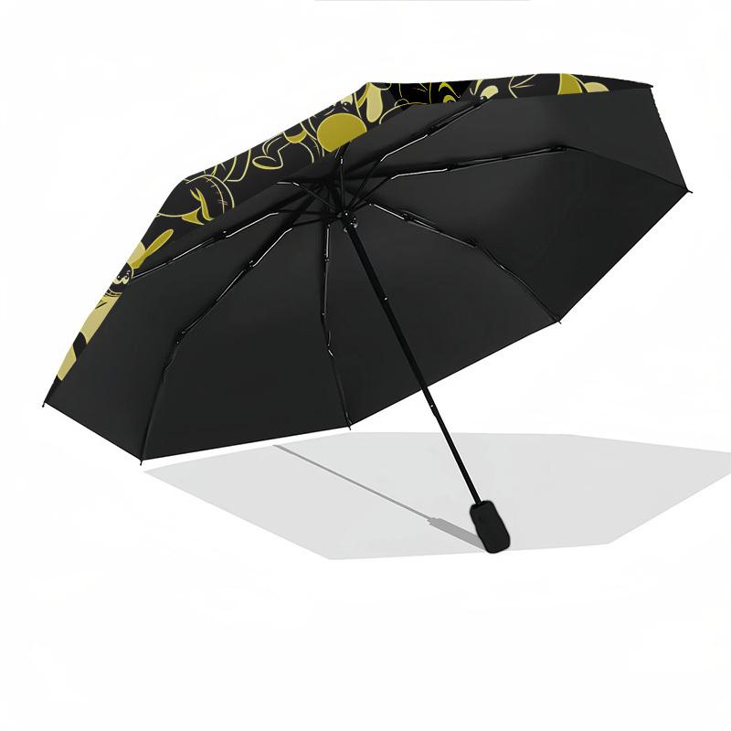 Winnie-the-Pooh, Honey Themed Automatic Opening and Closing Umbrella, Brightly Colored 8-rib Portable Umbrella, Suitable for Men and Women, A Perfect
