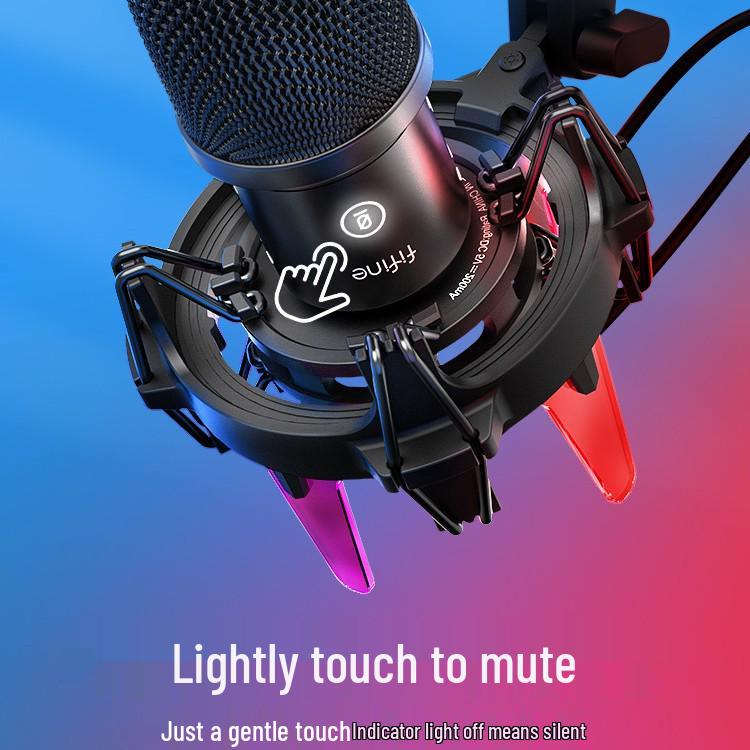 Fifine K651 Dynamic Gaming Microphone with Noise Reduction for Streaming and Recording.
