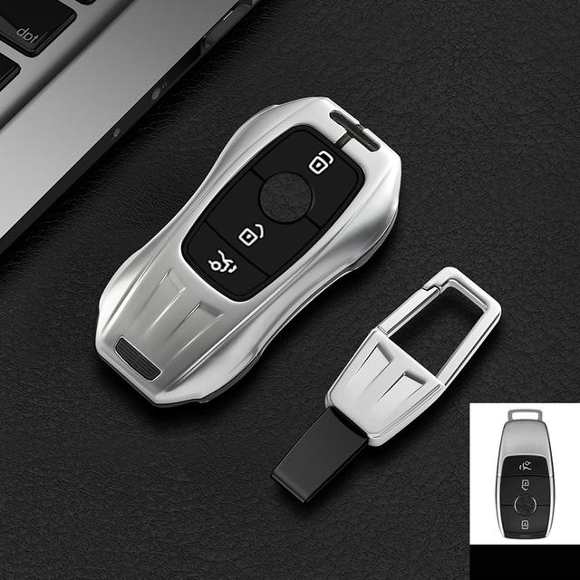 Car Remote Key Case Cover Shell for Mercedes Benz A C E S G Class GLC CLE CLA GLB GLS W177 W205 W213 W222 X167 AMG Car Bag