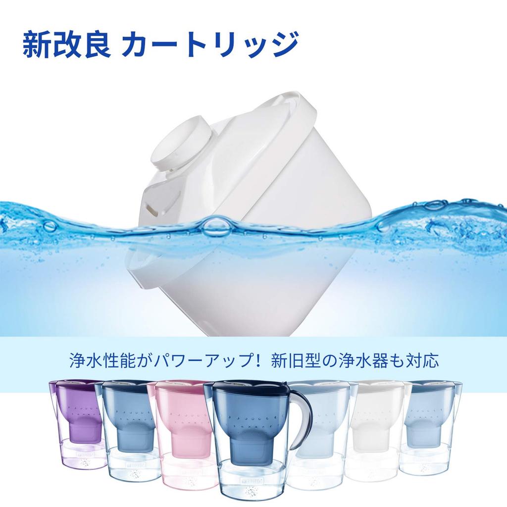 Delippo Compatible Brita Cartridges for Water Purifiers, High-Removal Filter Cartridges, Compatible with New and Old Brita Ports (Set of 6)