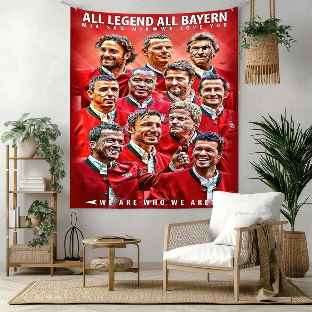Bayern Munich Wall Decor Tapestry Art For Pet Memorial Birthdaywedding Party Backdrop Family Gift