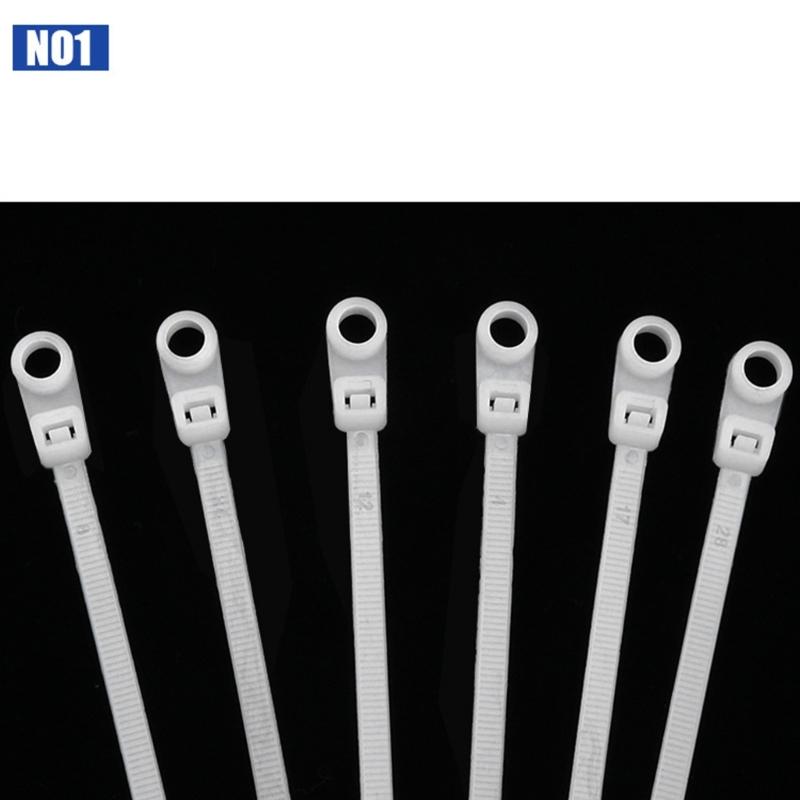 100Pcs Nylon Cable Ties Reusable Wire Ties Locking Nylon Cable Cord Management Adjustable Cord Ties Straps Enduring