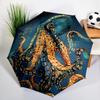 Retro Cthulhu Octopus Umbrella Automatic Open/close, Sturdy Iron Frame & 8-Rib Struct, Umbrella for Women & Men, Christmas Gifts