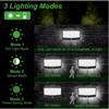 4pcs 468 LED Solar Light Outdoor Solar Lamp with Motion Sensor Waterproof Solar LED Light 3 Modes Sunlight Powered for Garden Decor