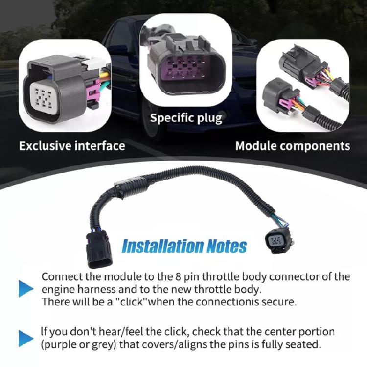 Easy To Install Throttle Body Cable  Module with High Temperature Resistant Waterproof Adapter Cable  for X-Link