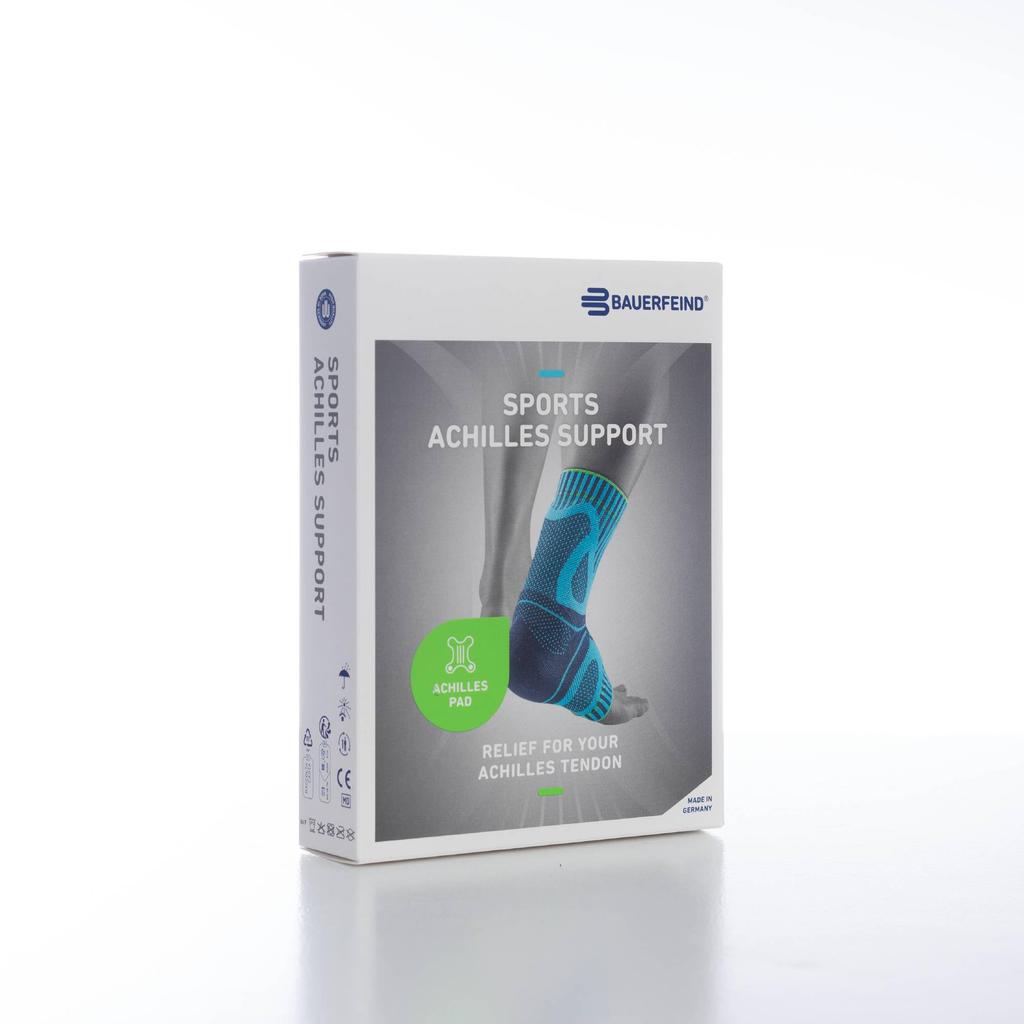 BAUERFEIND Sports Achilles Made in General Medical Silicone pad provides comfortable compression for the Achilles tendon Size Support, Germany,