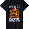 Coolest Pumpkin Patch Funny Halloween Kids And Unisexs Crew Neck T Shirt Vintage Fashion Top For Everyday Wear Graphic