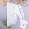 Elegant Swimwear Skirt Easy Match Polyester Strap Design Solid Swimsuit Skirt for Beach