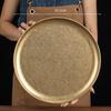 Vintage Korean Style Round Stainless Steel Plates Multi-Purpose Serving Trays Bone Dishes for Dessert Cake Coffee Tableware