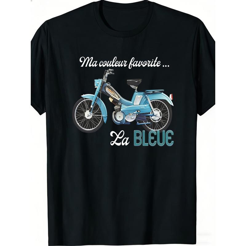 Vintage tričko Motobecane Av3 Mobylette pro muže, vtipný nápad na dárek pro přítele, s krátkým rukávem a zábavným designem. Nové zboží v horních dílech