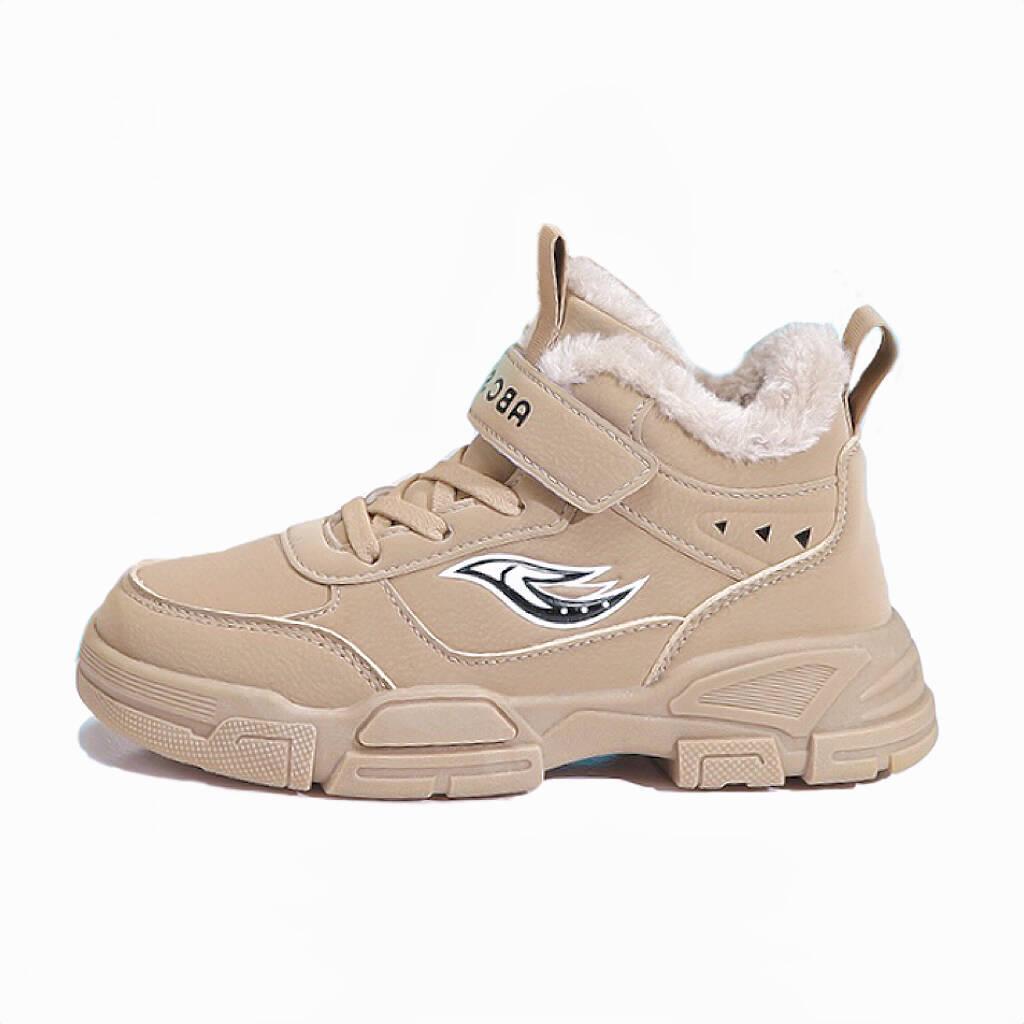 Kids' Winter Non-Slip Cotton Martin Boots - Fleece Lined, Thickened, Plus Size, Warm Snow Boots for Boys & Girls