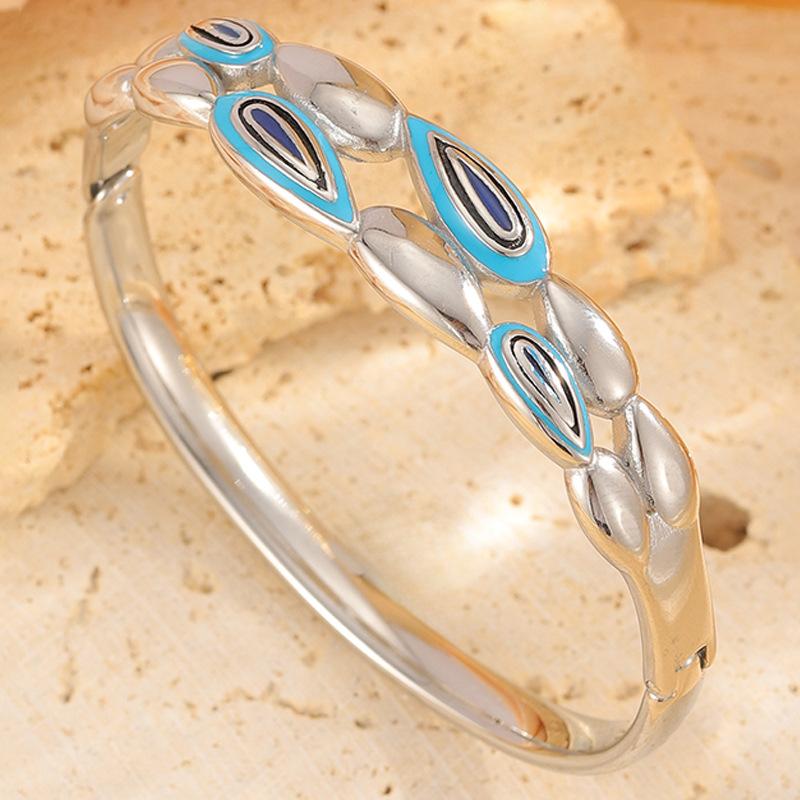 Couple Style Enamel Dripping Jewelry Fashion Versatile High Version Bracelet