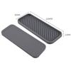 Silicone Storage Holder With Built-in Drain Lip Kitchen Sink Draining Tray Washstand Shelf Soap Brush Sponge Bottles Organizer