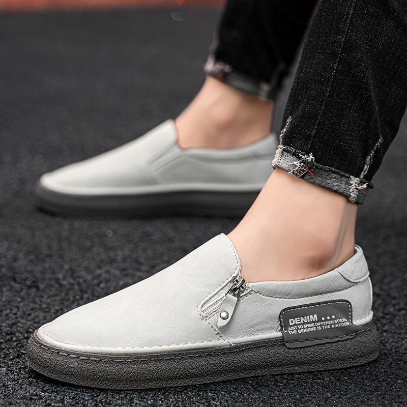 Fashion 2024New High Quality Men Retro Comfy Slip on Loafers Outdoor Antiskid Flat Designer Driving Design Casual Leather Business Shoes