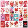 Hot Sale Valentine's Day Series Pink Love Couple Decorative Wall Card Holiday Exquisite Greeting Card