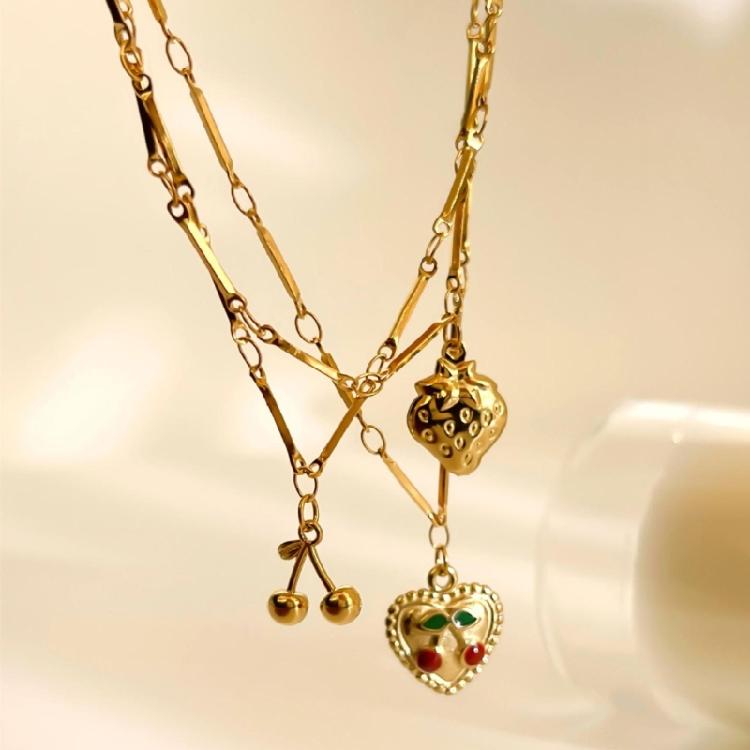 Stylish Pendant Necklace Adjustable Clavicle Chain Lightweight Chain Everyday Jewelry Gift for Girls Friend Family