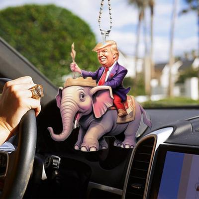 Adorno colgante de acrílico 2D para bolso de mano, adorno decorativo para suspensión de coche, accesorios interiores de coche.