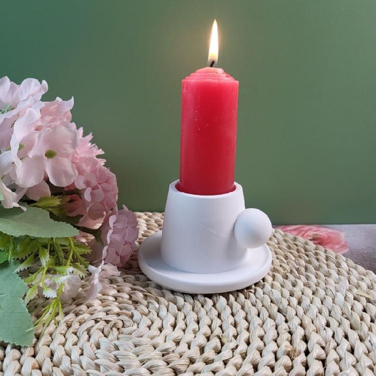 Teacup Candle Holder Silicone Molds Candlesticks Resins Molds Castings Mould