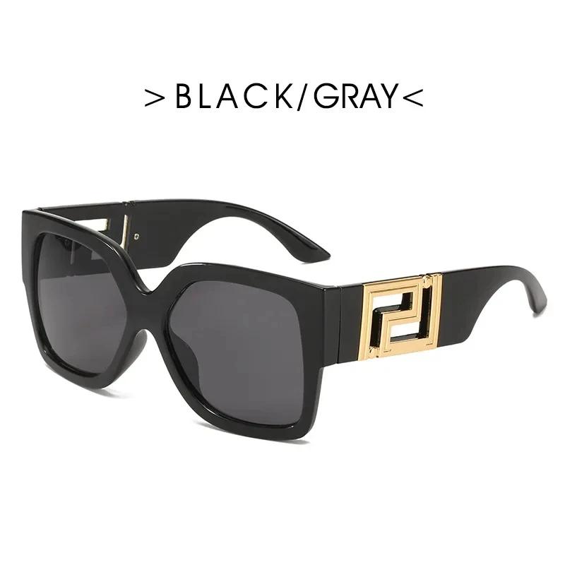 

Vintage Oversize Sunglasses Men Women Luxury Brand Design Fashion UV400 Eyewear Trendy Square Gradient Shades Sun Glasses 1PC