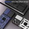 For Motorola G06 4G Case Metal Ring Magnetic Holder Armor Phone Cases for Moto G06 G 06 Slide Lens Shockproof Silicone PC Cover