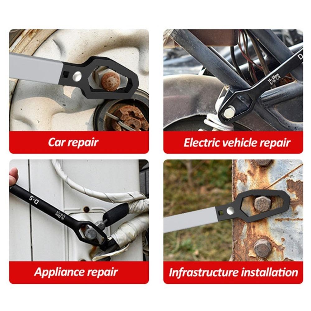 6-22mm Universal Torx Wrench Board Adjustable Double-head Torx Spanner Self-tightening Glasses Wrench Multi-purpose Hand Tools
